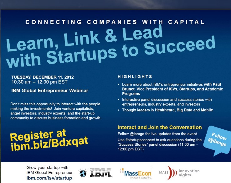 Startups Connect with Successful Entrepreneurs and IBM